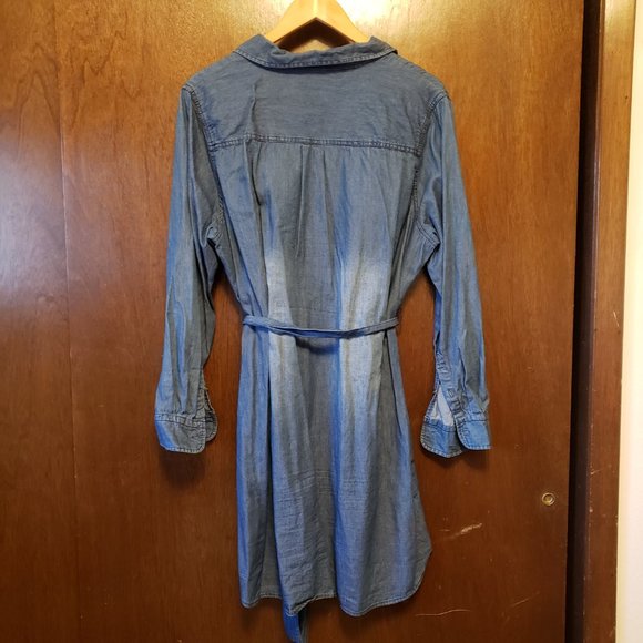Faded Glory denim colored shirt dress - Picture 4 of 4